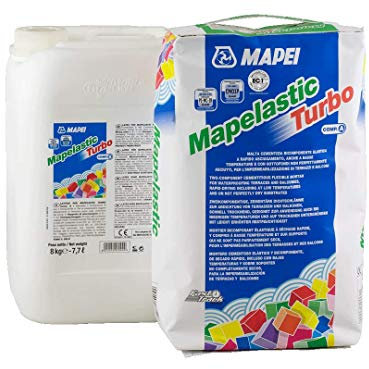 Malta bicomponente per impermeabilizzazione 36kg Mapelastic Turbo Mapei