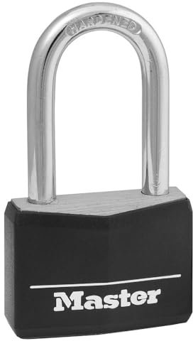Master Lock 141DLF Cadenas à clé Noir, 1 paquet