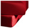 fleuresse Jenny C klassisches Jersey-Spannlaken, 100% Baumwolle, mit praktischem Rundumgummi, Fb. Bordeaux-Rot, Größe 100 x 200 cm, auch passend für 90 x 190/200