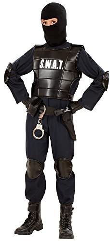 W WIDMANN MILANO Party Fashion - Kinderkostüm S.W.A.T, Agent, Sicherheitsdienst, SWAT, Geheimagent, Faschingskostüme