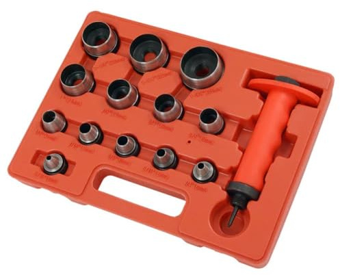 Neilsen CT1540 14pc Hollow Hole Punch Set Metric 5mm to 35mm Imperial 3/16in to 1 3/8in