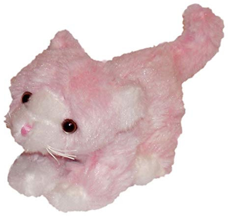 Inware 6246 - Kuscheltier Katze Minnie, pink, 20 cm, Schmusetier, Plüschtier