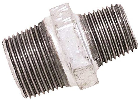 Boutté 2137617 17MF Mamelon fer galvanisé réduit mâle 15 x 21-12 x 17