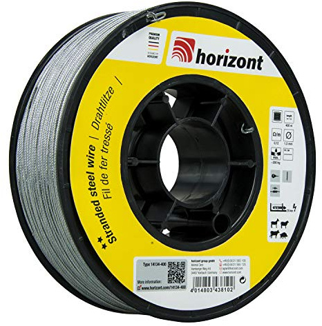 Hilo de alambre galvanizado, 1,5 mm, 400 m
