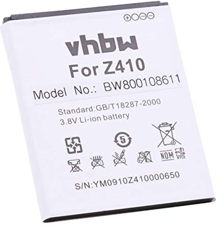 vhbw Akku kompatibel mit Acer Liquid Z320, Liquid M330, Liquid M330 LTE, Liquid M330 Dual SIM Handy Smartphone Telefon (1600 mAh, 3,8 V, Li-Ion)