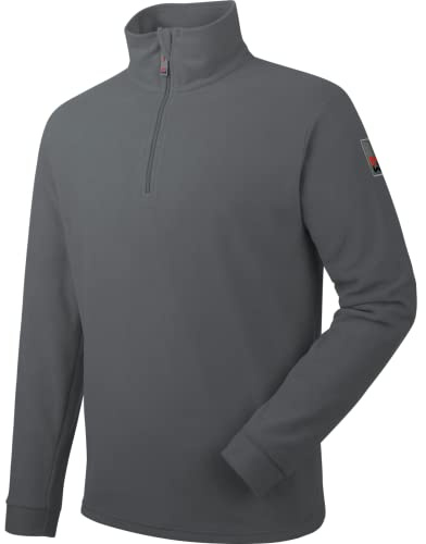 WÜRTH MODYF Fleecetroyer Luca – Atmungsaktiver Fleece Pullover mit Stehkragen – perfekt für Handwerk, Werkstatt, Arbeiten im Freien in schwarz, grün, blau, grau – Größen XS - 4XL