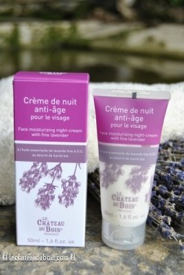 Le Chateau du Bois: Anti-Age Nachtcreme mit echtem Lavendel AOC der Haute Provence, 50ml