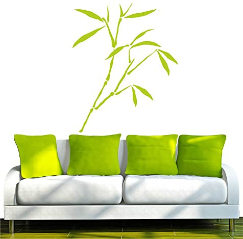 stickers muraux autocollants w335 Roseau Herbe en 3 tailles, 80x64 cm