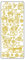 Ursus 59300064 - Kreativ Sticker, X Mas, gold, 5 Blatt, selbstklebend, Ideal zur Kartengestaltung und zum Dekorieren von Geschenken, Stickerbogen ca. 10 x 23 cm
