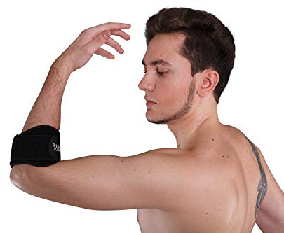 Hochwertige Kombinierte Epibandage/Tennisarmbandage mit Druckpelotte (XL)