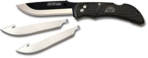 Outdoor 01OE034 Edge Herren Taschenmesser Onyx EDC, schwarz, One Size