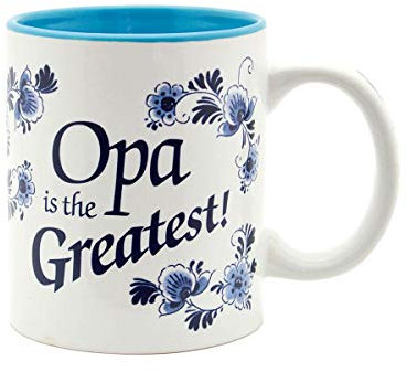 Essence of Europe Gifts E.H.G 12 oz | Opa is the Greatest Blue Ceramic Coffee Mug Gift For German or Dutch Grandpa by E.H.G…