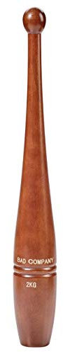 Bad Company - Mazas de madera para Indian Club (2 kg, madera maciza prensada)