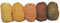 Rayher Hobby Rayher Filzwolle, reine Schurwolle, Vlies, Gelbtöne meliert, Set 5 Farben à 20 g, Filzwolle 100 g, 100% Wolle zum Filzen, Märchenwolle, 5363600, Gelb-töne
