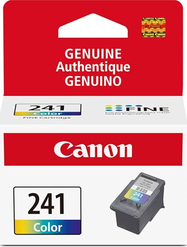 Canon CL-241 Genuine Color Ink Cartridge, Compatible with MG2120/3120/4120, MX512/432/472/372/392/522/532/452, MG2220/3220/4220/3520/3620, TS5120