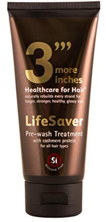 3' More Inches Lifesaver Prewash Treatment - 100ml - Pre-Shampoo - Stark glänzendes Haar - Mit Kaschmiraminosäuren und Kokosnussextrakt - Sulfat- und silikonfrei - Haarkuren