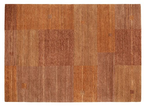 Mein Teppichmarkt Teppichträume werden wahr! Santa KALARI echter original handgeknüpfter Nepal Teppich in h.braun, Größe: 90x160 cm