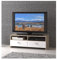 FINLANDEK Meuble TV HELPPO 95cm Blanc et décor Chene