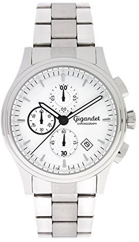 Gigandet Herrenuhr Chronograph Quarzwerk mit Edelstahlarmband G44-003
