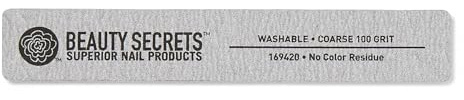 Beauty Secrets 100/100 Zebra Rectangle Cushion Nail File