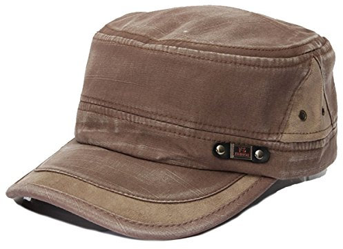 Sporty Army Military Cap Kuba Castro Kappe, Hellbraun, Einheitsgröße