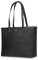 Knomo 120-204-BLK Mayfair Luxe Maddox, edle Schultertasche aus weichgegerbtes Vollrindleder mit gepolstertem 15 Zoll Notebookfach und ein Einschubfach für 10 Zoll Tablets | Schwarz