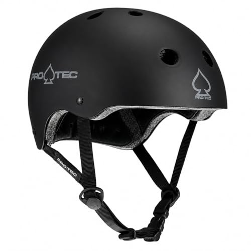 Pro-Tec Helmet Classic Certified Casco, Unisex Adulto, Matte Black, S