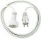 Brennenstuhl Cable alargador de Corriente de 3 m (alargador eléctrico para Interiores) Blanco