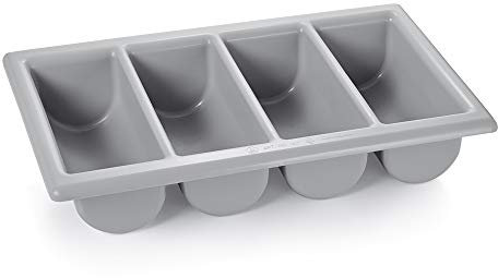 WAS 1518 004 Polyethylen Besteckkasten mit 4 Einteilungen, Länge 53cm, Höhe 10cm