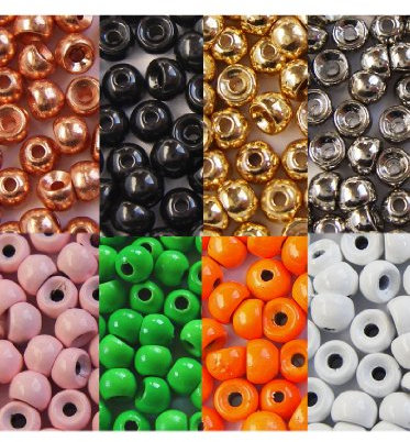 Hareline 20 x TUNGSTEN beads - 3.2mm - 1/8 (0,21g) - WHITE - for fly tying