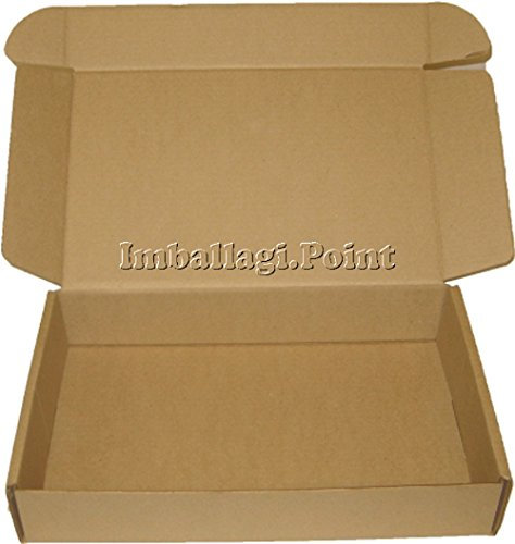 10 pezzi SCATOLE DI CARTONE IMBALLAGGIO PIATTE 40x40x5cm FUSTELLATE AVANA
