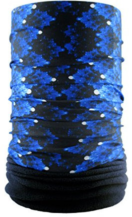 HeadLOOP Polar EXTRA LANG Schwarz Blau Fleece + Schlauchtuch Multifunktionstuch Schal Halstuch Kopftuch Microfaser