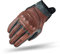 Shima CALIBER Herren Retro Vintage Custom Sommer Motorradhandschuhe, Braun, M