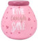 Pot of Dreams Hand Painted Live Laugh Pink Smash Handcrafted Ceramic Money Box | Eco Friendly & Recyclable Piggy Bank | Perfect Decorative Gift and Save for Self Care & Holidays, Multi, One Size