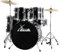 XDrum Semi 20 Studio Schlagzeug Midnight Black - 20 BD, 10 TT, 12 TT, 14 FT, 14 SD - inkl. Schule - Schwarz