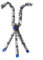 Blickfang - Collier aus Sterlingsilber mit blauen Steinen
