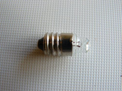 5X Spitzlinsen-Glühlampe 1,2V, 0,22A, Fassung E10,