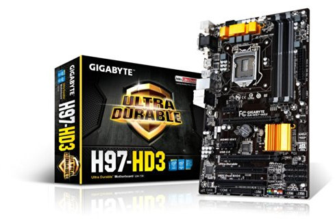 Gigabyte GA-H97-HD3 Motherboard (ATX VGA, SND, GLN, U3 SATA, 6GB, DDR3 Speicher)