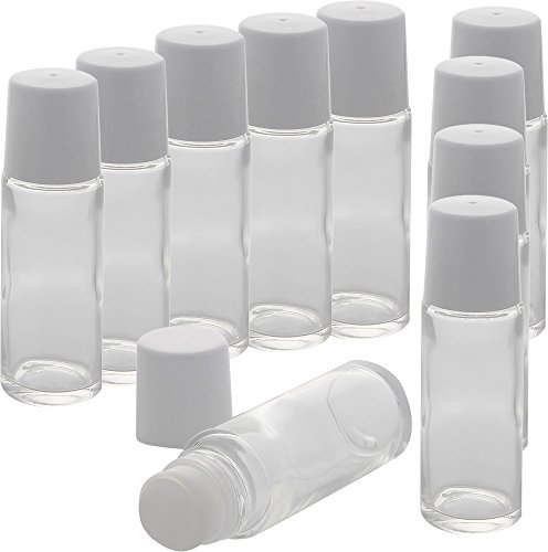 Klare Deostick 75 ml, Kosmetex Roll-on, Deo-Roller zum selbst Befüllen, 10 Stück
