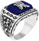 Vintage the Vampire Diaries Jeremy's Reborn Ring Gilbert's Lapis Ring Jewelry 8