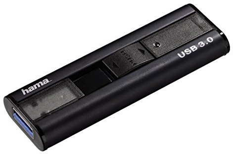 Hama USB Stick (USB 3.0, 128 GB, 100MB/s) hochwertiges Metallgehäuse, anthrazit