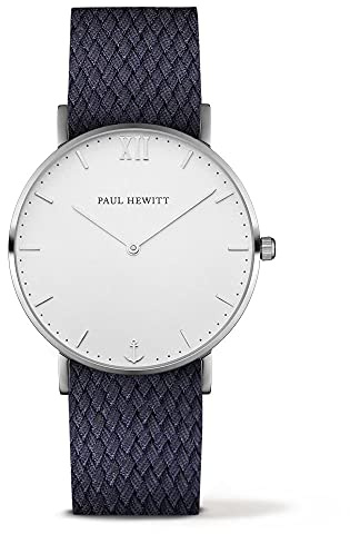 Paul Hewitt Unisex ErwachseneArmbanduhr Analog Quarz Nylon PH-SA-S-St-W-17M