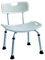 Deluxe Height Adjustable Aluminium Bath/Shower Chair With Back and shower head holder ECSS02A