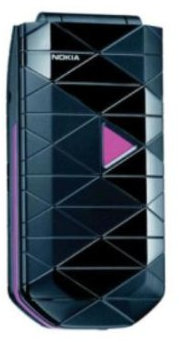 Nokia 7070 Prism Téléphone portable Ecran 1,8 Sonneries mp3 Noir et rose