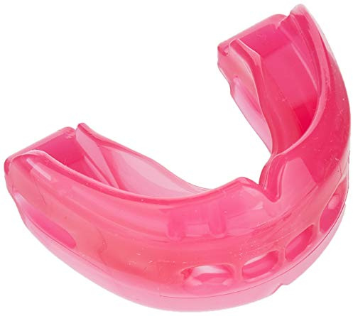 Shock Doctor Double Braces Mouthguard with Upper and Lower Teeth Protection for Sports — Instant Fit Technology with No Moulding or Boiling for Youth and Adult Sizes