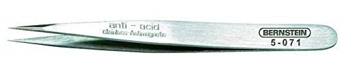 Bernstein Werkzeug SMD-Pinzette schmal, gerade-spitz, 85 mm, 5-071