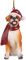 Design Toscano JH576302 Boston Terrier Urlaub Hund Ornament Skulptur Boxer Full Color