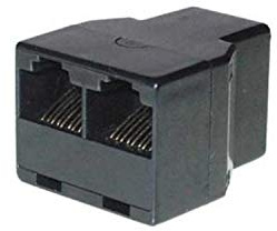 Modular Adapter Telefonkabel-Verbinder RJ45-Kupplung auf 2X RJ45-Kupplung