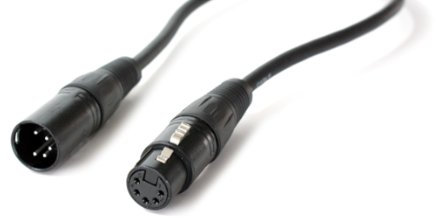 Loops 10m - 5 Pin XLR Male to Female DMX Lighting Cable - DJ Gig LED Signal Light Lead