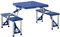 Outsunny Tavolino da campeggio con 4 sedie Richiudibile a Valigetta in Alluminio